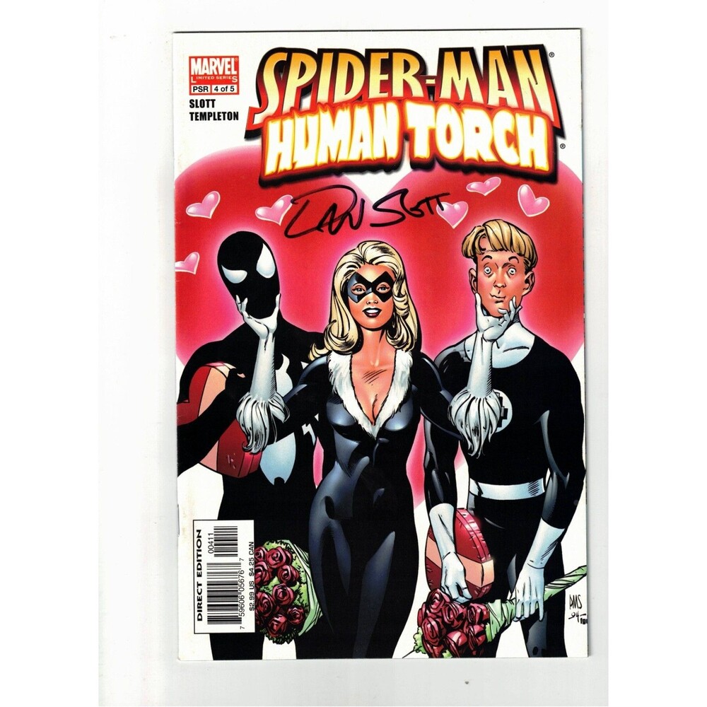 Spider-Man Human Torch #4 NM SIGNED- Dan Slott - COA Marvel